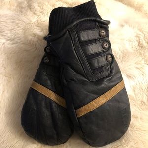 Burton Womens Leather Snow Ski Mittens/Gloves sz L